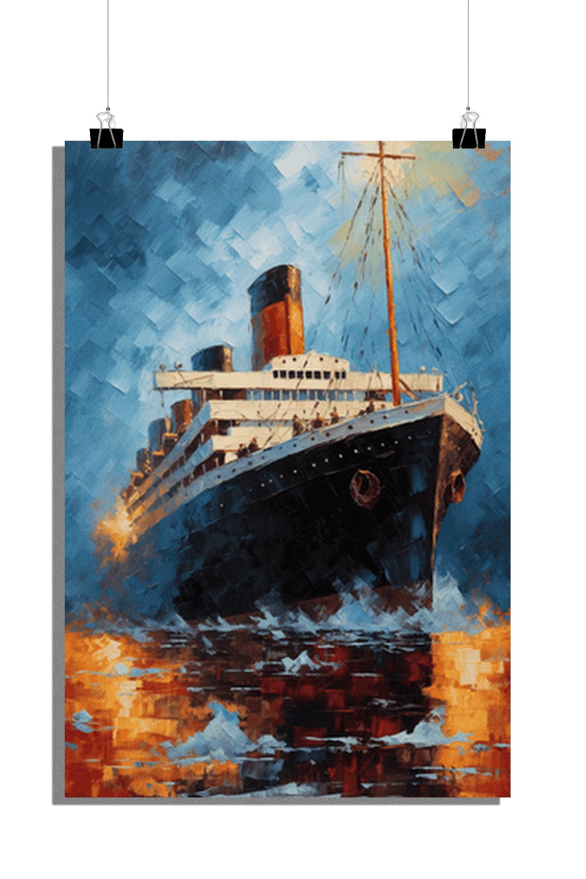 Plakat filmowy - Plakat Titanic - Plakat filmowy - Klasyczny plakat - 61x91cm - Idealny do oprawienia w ramkę