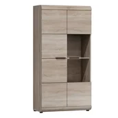 Witryny - WITRYNA NISKA 80CM LINK (C) / DĄB SONOMA - miniaturka - grafika 1