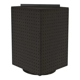 Azar Displays 701414-BLK Obrotowy stojak, karuzela, czterostronny stojak na biżuterię, akcesoria lub rękodzieło, obrotowe wyświetlacze do handlu detalicznego, organizer tablicowy, czarny, 35 x 35 x 50 - Biżuteria - akcesoria - miniaturka - grafika 1