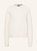 Swetry damskie - Boss Sweter Febisan Z Dodatkiem Alpaki weiss - BOSS - miniaturka - grafika 1