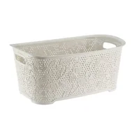 Pudła i pojemniki do przechowywania - Kosz na pranie FANCY kremowy - miniaturka - grafika 1