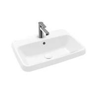 Umywalki - Villeroy & Boch Architectura Umywalka wpuszczana w blat 60x45 cm z przelewem weiss alpin 5A676001 - miniaturka - grafika 1
