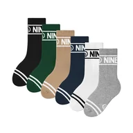 Skarpetki dla dzieci - Zooksy, 6-pak długich skarpetek sportowych dla dzieci, różnokolorowe, 30/35 - miniaturka - grafika 1