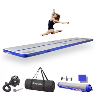Insportline Pompowana mata do ćwiczeń Airtrack Airstunt 500x100x10 cm insp-21995-0 - Maty do ćwiczeń - miniaturka - grafika 1