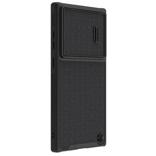 Nillkin Textured S Case etui Samsung Galaxy S22 Ultra pancerny pokrowiec z osłoną na aparat czarne - Etui i futerały do telefonów - miniaturka - grafika 1