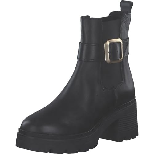 Tamaris Damen Boot Heel 1-25433-45, damskie botki, czarne, 40 EU, czarne, 40 EU