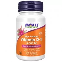 Now Foods Witamina D3 4000 IU Suplement diety 240 kaps. - Witaminy i minerały - miniaturka - grafika 1