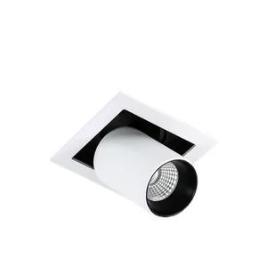 Italux Wpust LAMPA sufitowa MERCANTA GL7117-1/12W 4000K WH+BL regulowana OPRAWA LED 12W oczko DOWNLIGHT do wbudowania biała - Lampy sufitowe - miniaturka - grafika 1