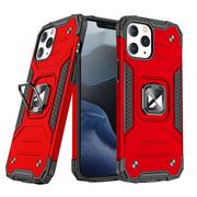 Etui i futerały do telefonów - Wozinsky Ring Armor etui iPhone 14 Pro Max pancerny pokrowiec uchwyt magnetyczny ring czerwone - miniaturka - grafika 1