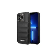Etui i futerały do telefonów - Etui Karl Lagerfeld Quilted Puffy Metal Logo na Apple iPhone 14 Pro (KLHCP14LPSQAK) Czarny - miniaturka - grafika 1