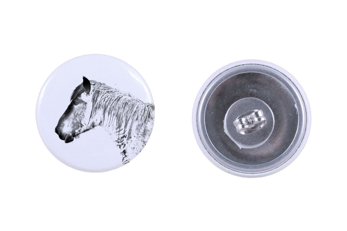 Koń belgijski - kolczyki twoje zdjęcie, handmade, biżuteria wykonana ręcznie marki Art-Dog