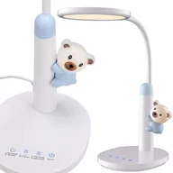 Lampy stojące - Lampka biurkowa dla dzieci, szkolna, LED, 37 cm, biała - miniaturka - grafika 1