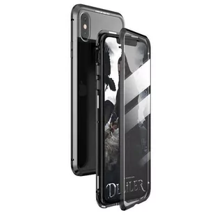 Wozinsky Full Magnetic Case magnetyczne etui 360 pokrowiec na przód i tył z wbudowanym szkłem Samsung Galaxy A72 4G czarno-przezroczysty - Etui i futerały do telefonów - miniaturka - grafika 2