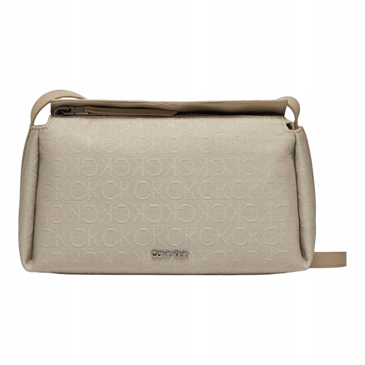 Calvin klein torebka damska gracie mini bag_jcq mono beżowa