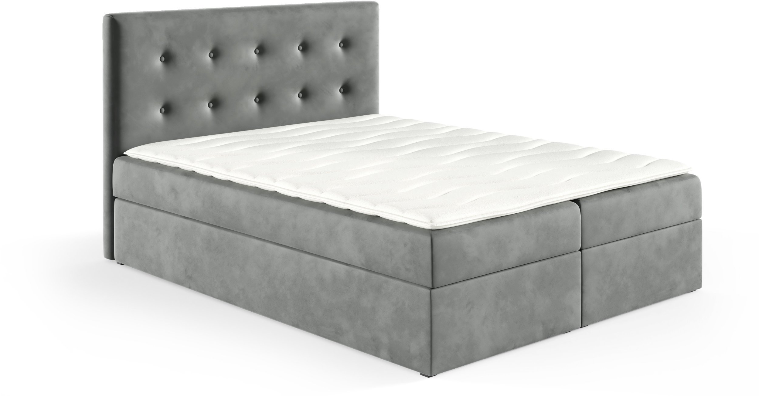 Łóżko kontynentalne Louis Box 180x200 bez nóg riviera 91