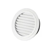 Kratki wentylacyjne - Kratka wentylacyjna, lamele kątowe, do otworów o średnicy do 200 mm, kolor biały - miniaturka - grafika 1