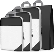 Akcesoria podróżnicze - Zestaw Organizerów Podróżnych 3 Torby i Pokrowiec na Buty Kompaktowe Czarne - miniaturka - grafika 1