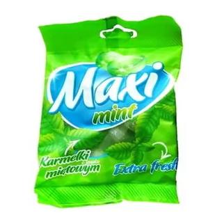 Z. W. C. KARWIT Tadeusz Matyszkiel KARMELKI TWARDE MIĘTOWE MAXI MINT 80G - Gumy do żucia, lizaki, dropsy - miniaturka - grafika 1