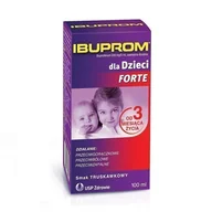 Przeziębienie i grypa - USP ZDROWIE Ibuprom Forte 200 mg/5 ml zawiesina o smaku truskawkowym 100 ml - miniaturka - grafika 1