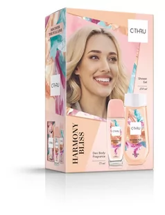 C-THRU Zestaw prezentowy Harmony Bliss (Dezodorant naturalny spray 75ml+Żel pod prysznic 250ml) - Kosmetyki do kąpieli - miniaturka - grafika 2