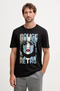 Joop! t-shirt bawełniany męski kolor czarny z nadrukiem 30047003 - Koszulki męskie - miniaturka - grafika 1