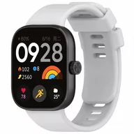 Akcesoria do smartwatchy - Pasek Bizon Strap Watch Silicone do Xiaomi Redmi Watch 4 / Xiaomi Band 8 Pro, jasnoszary - miniaturka - grafika 1