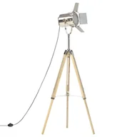 Lampy stojące - Vida Lampa podłogowa na trójnogu lite drewno mango 140 cm V-286116 - miniaturka - grafika 1
