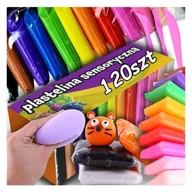 Masy plastyczne - 120 SZT PLASTELONA MAGICZNA SENSO GLINA POLIMEROWA PIANKOWA MASA PLASTYCZNA - miniaturka - grafika 1