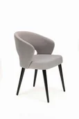 Krzesła - Mirek 6 krzesło tapicerowane tkanina do wyboru nogi czarne - miniaturka - grafika 1