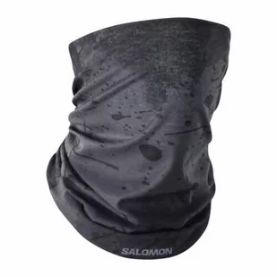 Ocieplacz na szyję Salomon Cross Deep Black - Czapki i chusty sportowe damskie - miniaturka - grafika 1