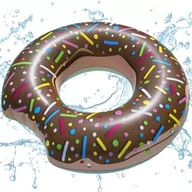Materace dmuchane i koła do pływania - Koło do pływania donut Bestway 107cm brązowe - miniaturka - grafika 1