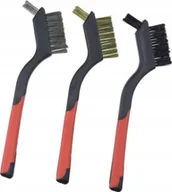 Narzędzia warsztatowe - Dedra Zestaw szczotek 3szt, 3-rzędowe, 180mm, dwumat.uchwyt - miniaturka - grafika 1