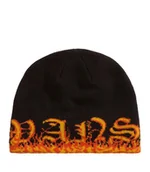 Czapki damskie - Czapka zimowa dziecięca VANS Hovley Cuff Beanie Black/Flame VN000Q1KBFM1 - miniaturka - grafika 1