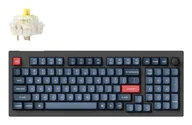 Klawiatury - Keychron V5 Max USB + RF Wireless + Bluetooth QWERTZ Niemiecki Czarny, Szary V5M-D4-DE - miniaturka - grafika 1