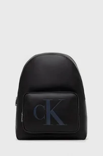 Calvin Klein Jeans plecak damski kolor czarny duży z nadrukiem - Plecaki - miniaturka - grafika 1