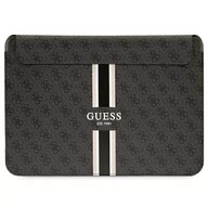 Torby na laptopy - Guess Sleeve Etui Pokrowiec Do Laptopów 16" Czarny/ Black 4G Printed Stripes - miniaturka - grafika 1