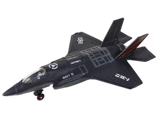 Samolot Napęd Frykcyjny Światła Dźwięki 1:72 Czarny - Modele zdalnie sterowane - miniaturka - grafika 2