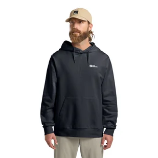 Męska bluza z kapturem Jack Wolfskin ESSENTIAL HOODIE M dark navy - XXXL - Bluzy męskie - miniaturka - grafika 1