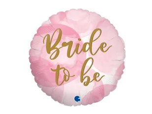 Balon foliowy Bride to be na Wieczór Panieński - 46 cm - 1 szt - Wieczór panieński i kawalerski - miniaturka - grafika 1