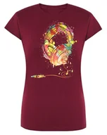 Koszulki i topy damskie - T-Shirt damski nadruk kolorowe SŁUCHAWKI r.XXL - miniaturka - grafika 1