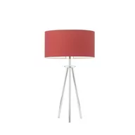 Lampy stojące - Lampka nocna LYSNE Alta, czerwona, stalowa, E27, 50x30 cm - miniaturka - grafika 1