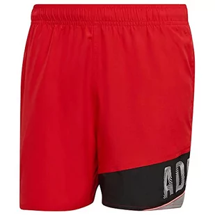adidas Męski kostium kąpielowy Lineage Clx Sl, żywy czerwony, S - Stroje kąpielowe - miniaturka - grafika 1