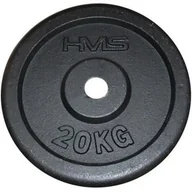 Pozostały sprzęt siłowy - HMS TCZ20 TALERZ CZARNY 20 KG 1AB-17-6-097 - miniaturka - grafika 1