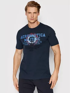 Aeronautica Militare T-Shirt 221TS1940J492 Granatowy Regular Fit - Koszulki męskie - miniaturka - grafika 1