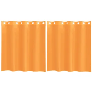 vidaXL Zasłony woalowe z przelotkami 2 szt. Pomarańczowe 140x140 cm - Zasłony vidaXL Zasłony woalowe z przelotkami 2 szt. Pomarańczowe 140x140 cm - Zasłony - miniaturka - grafika 1