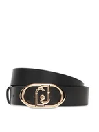 Paski - Liu Jo Pasek Damski Hips Belt 3,5 Cm AF5242 P0062 Czarny - miniaturka - grafika 1