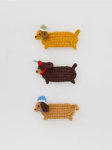 Reserved - Zestaw spinek do włosów 3 pack - brązowy - Moda i Uroda OUTLET - miniaturka - grafika 1