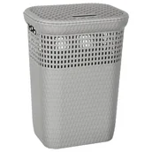 Kosze na bieliznę - DEA-home dea homeart439tp kosz na bieliznę z rattanu 60 L, 44 x 35 x 60 cm, szary Z439M025 - miniaturka - grafika 1