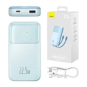 Powerbanki - Powerbank Baseus Comet 20000mAh, USB do USB-C, 22.5W (niebieski) - miniaturka - grafika 1