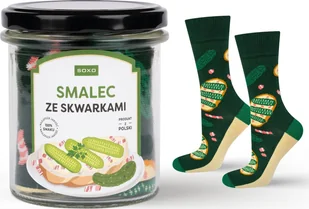 Soxo Kolorowe Męskie Skarpetki SOXO smalec ze skwarkami w słoiku 4045 - Skarpety termoaktywne - miniaturka - grafika 1